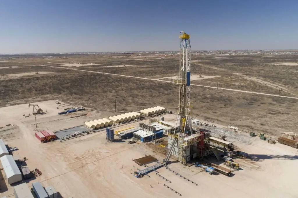 oil and gas site in Texas